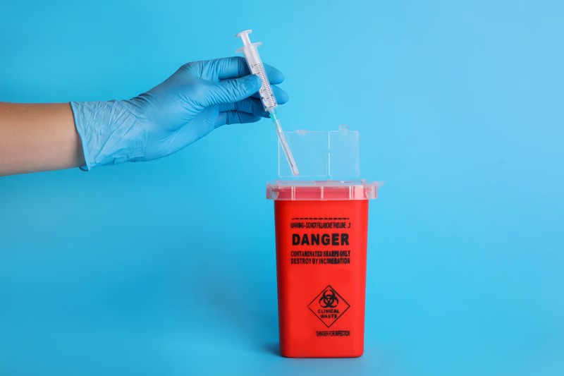 Safe Handling and Disposal of Sharps Image